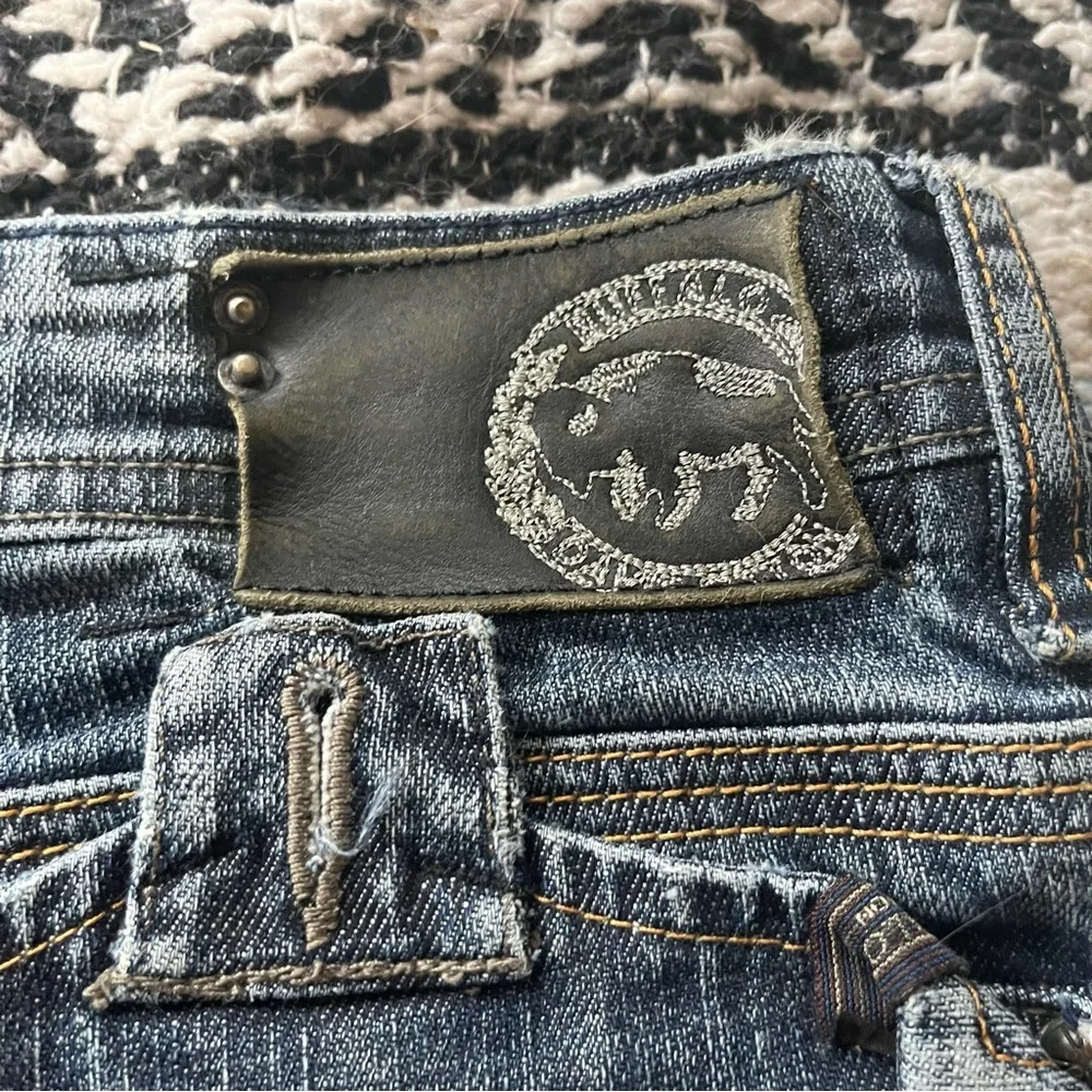 Buffalo David Bitton Men’s Denim Distressed 5 Pocket Bootcut Relaxed Fit Jeans